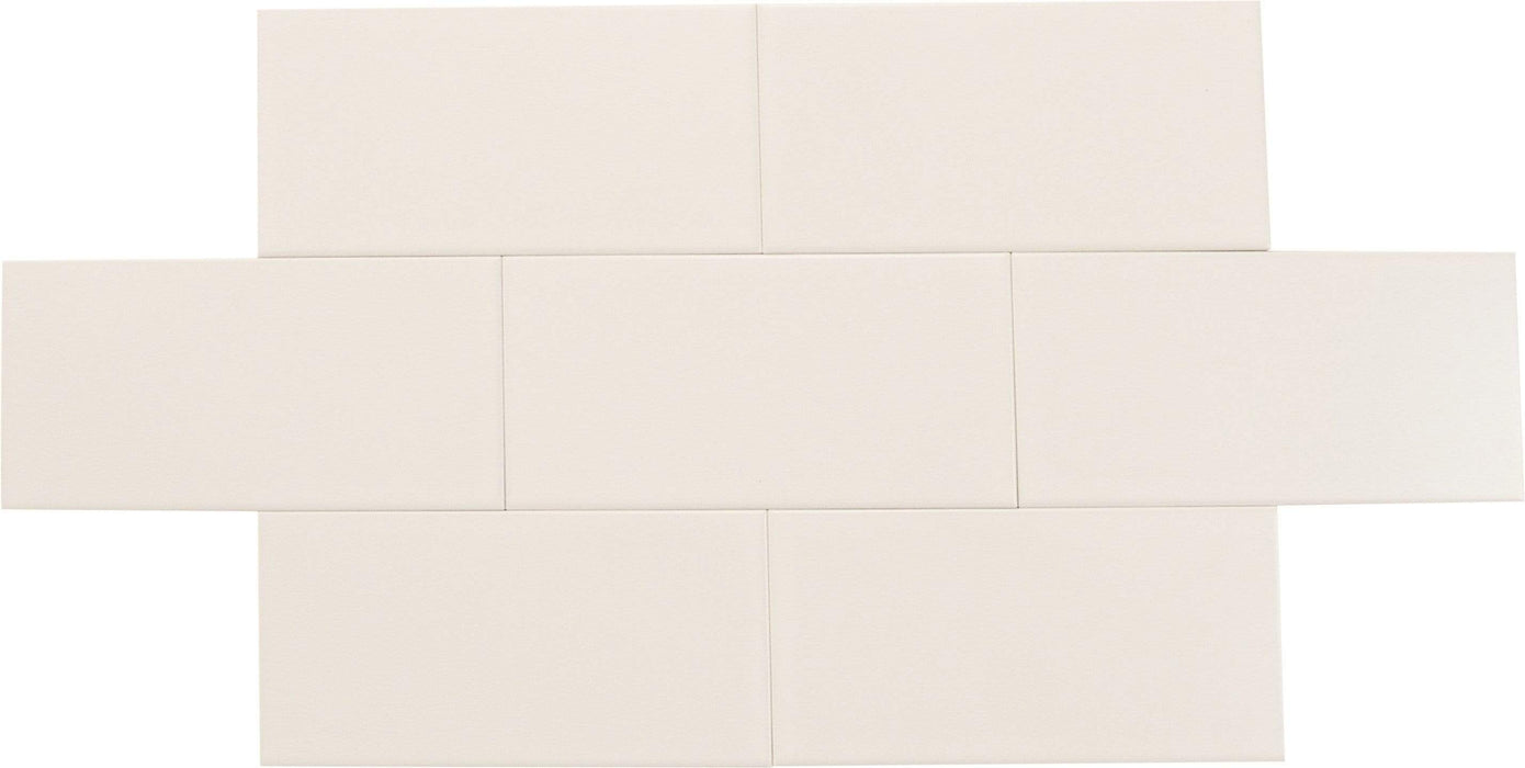 Delicate White 3" x 6" Matte Porcelain Subway Tile Regency
