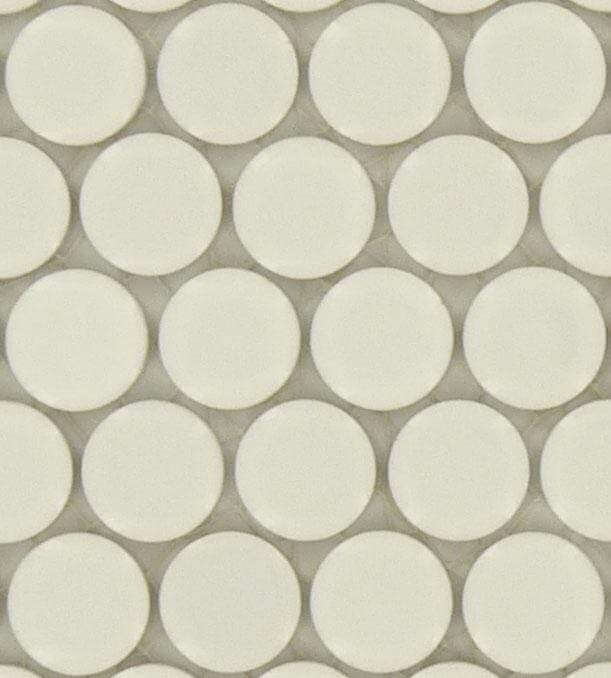 Cloud White Circles Porcelain Glossy Tile Regency