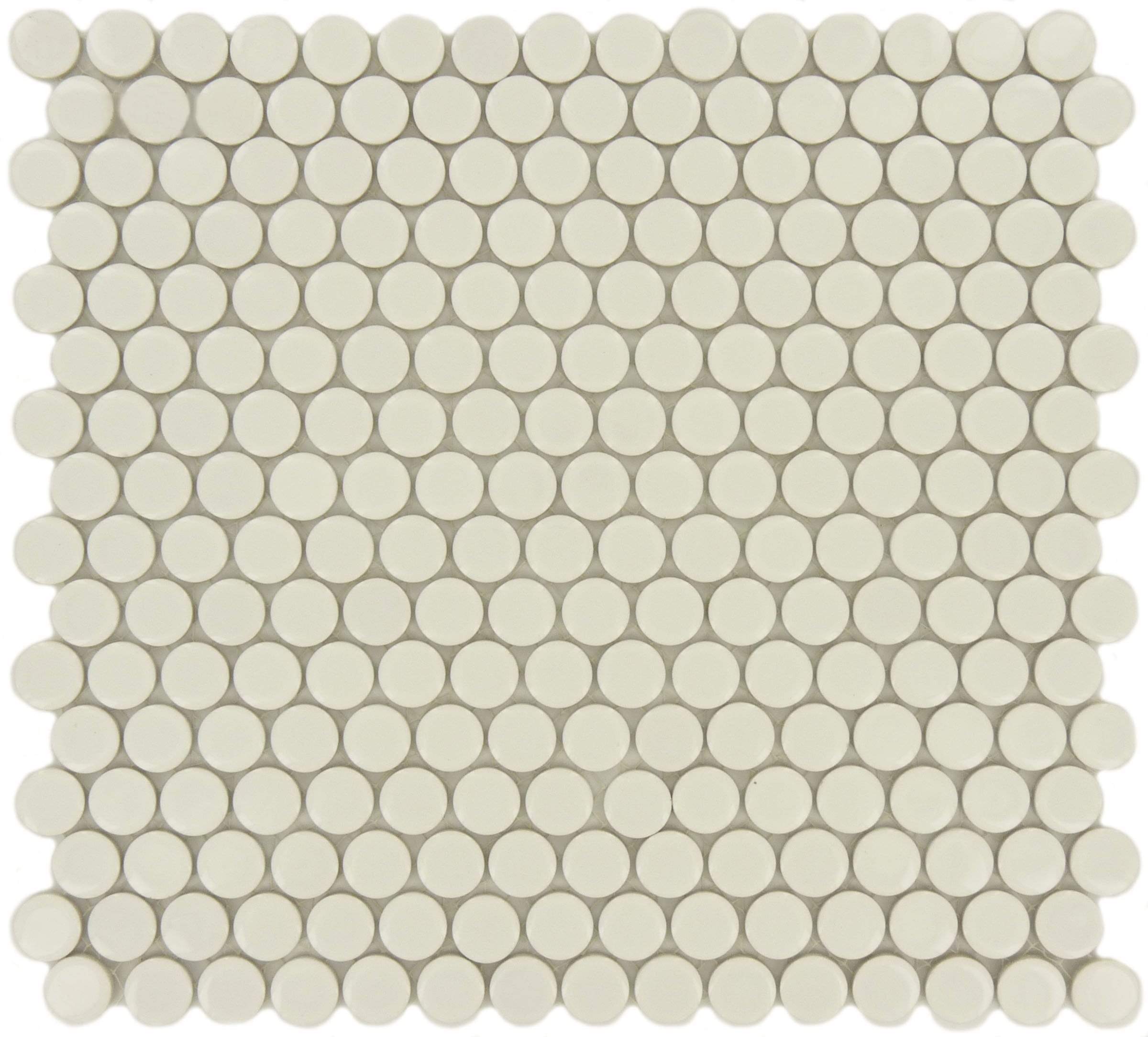 Cloud White Circles Porcelain Glossy Tile Regency