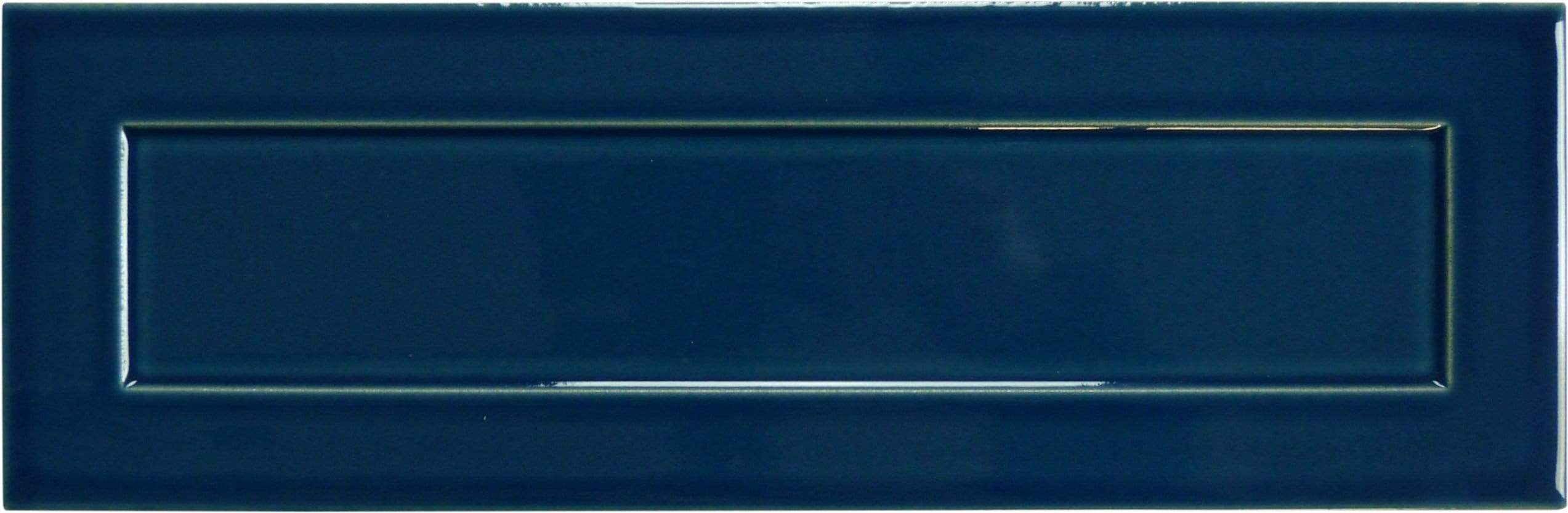 Sapphire Blue 4" x 12" Glossy Porcelain Subway Tile Regency