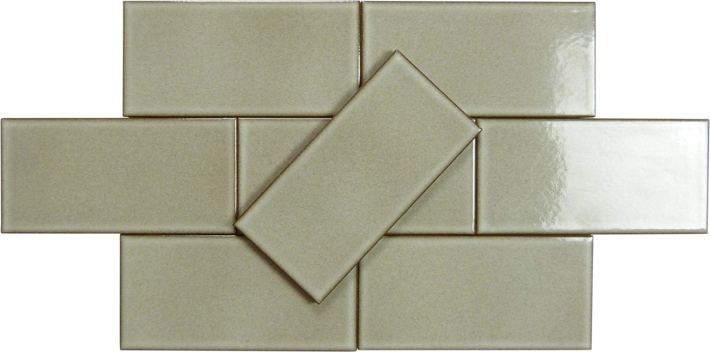 Sharkskin 3" x 6" Glossy Porcelain Subway Tile Regency