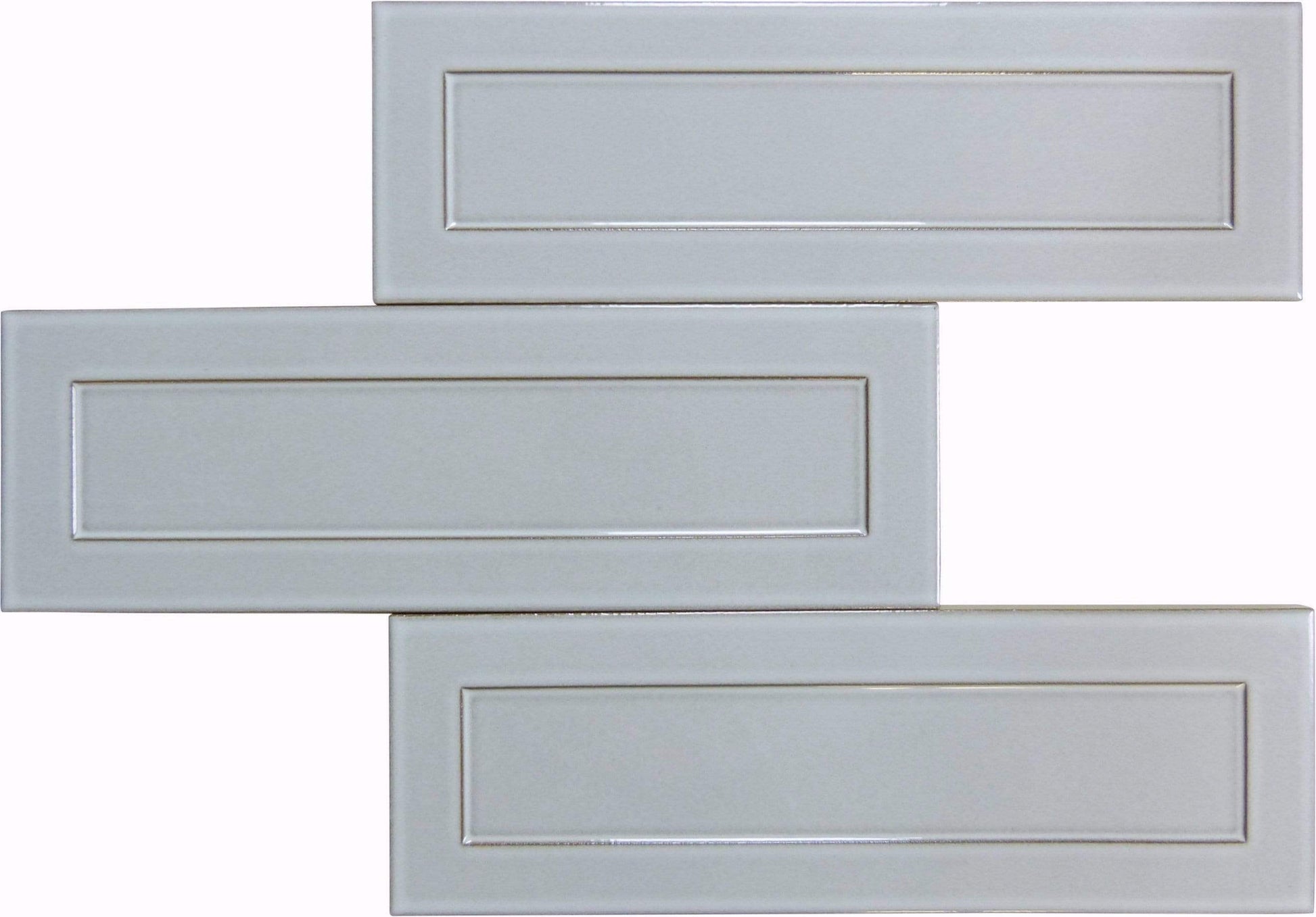 Silverstone Grey 4" x 12" Glossy Porcelain Subway Tile Regency