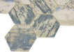 Aspen Blue Hexagon Matte Glass Pool Tile Royal Tile & Stone