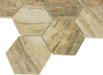 Cinnamon Brown Hexagon Matte Glass Pool Tile Royal Tile & Stone