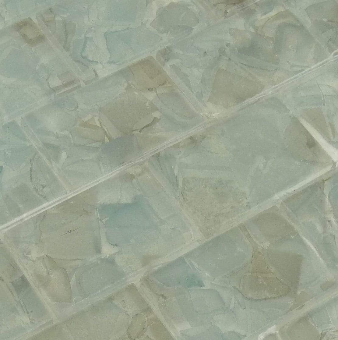 Hyacinth Grey 2" x 3" Glossy Glass Pool Tile Royal Tile & Stone