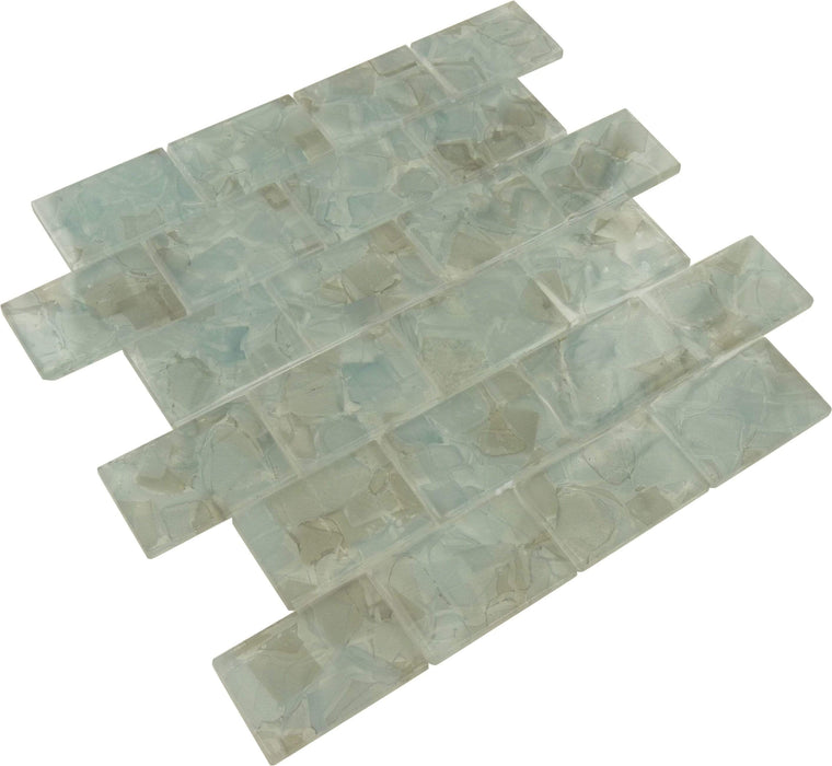 Hyacinth Grey 2" x 3" Glossy Glass Pool Tile Royal Tile & Stone