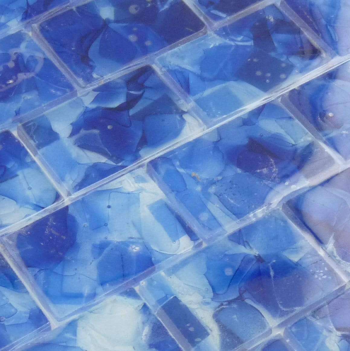 Iris Blue 2" x 3" Glossy Glass Subway Pool Tile Royal Tile & Stone