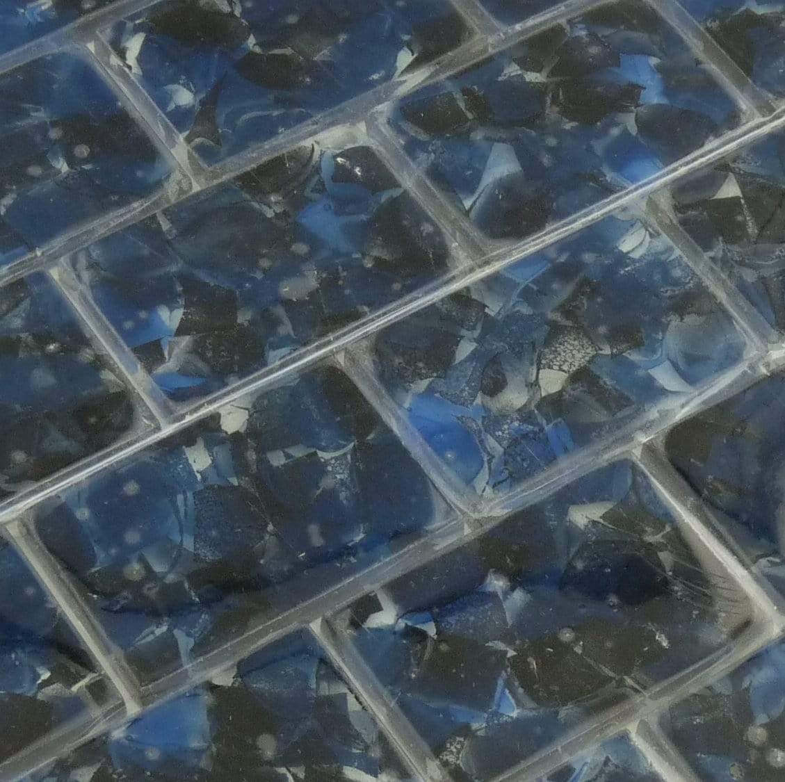 Oxford Blue 2" x 3" Glossy Glass Subway Pool Tile Royal Tile & Stone