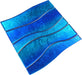 Ocean Water Waves Blue Glossy Glass Tile Royal Tile & Stone