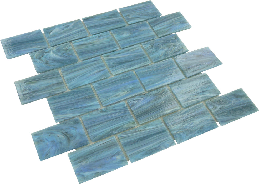 Java 2" x 3" Glossy Glass Pool Tile Royal Tile & Stone