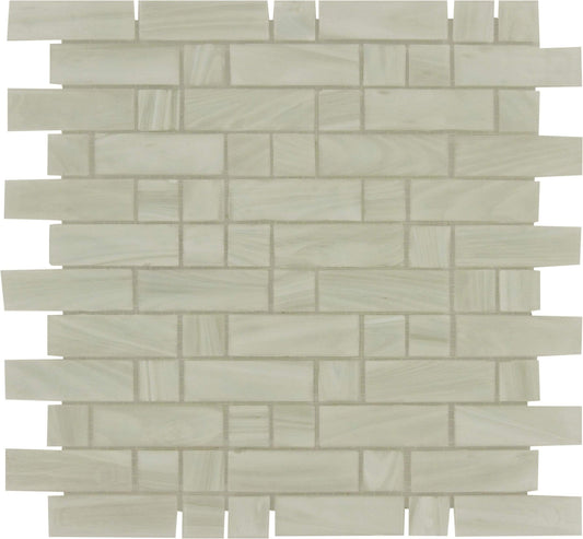 Kara Random Brick Glossy Glass Pool Tile Royal Tile & Stone