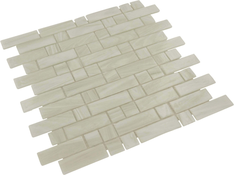 Kara Random Brick Glossy Glass Pool Tile Royal Tile & Stone