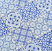 Patchwork Azul Blue 3x3 Glossy Glass Tile Royal Tile & Stone