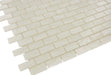 Pearl White 1/2" x 1" Glossy Glass Pool Tile Royal Tile & Stone