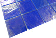 Piazza Cobalt Textured 3x3 Iridescent Glass Tile Royal Tile & Stone