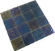 Piazza Grey Textured 3x3 Iridescent Glass Tile Royal Tile & Stone