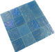 Piazza Turquoise Textured 3x3 Iridescent Glass Tile Royal Tile & Stone