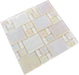 Piazza White Random Glossy & Iridescent Glass Tile Royal Tile & Stone