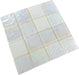 Piazza White Textured 3x3 Iridescent Glass Tile Royal Tile & Stone