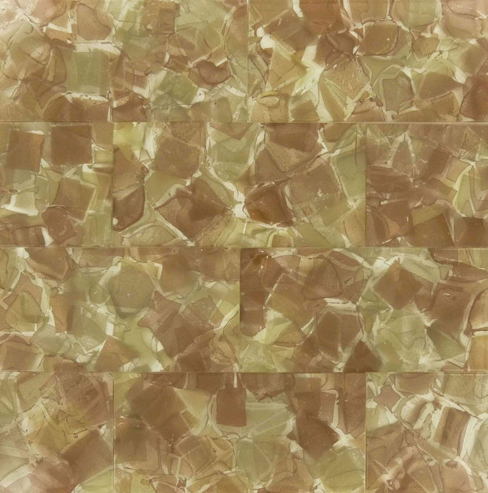 Poppy Brown 3" x 6" Glossy Glass Subway Pool Tile Royal Tile & Stone