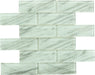 Subway Light Calacata White 2x6 Glossy Glass Tile Royal Tile & Stone