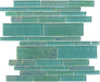 Treasure Greenstone Green Linear Glossy & Iridescent Glass Pool Tile Royal Tile & Stone