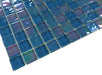 Treasure Topazstone Blue 1" x 1" Glossy & Iridescent Glass Pool Tile Royal Tile & Stone