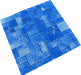 Watercolors Light Blue Random Glossy Glass Tile Royal Tile & Stone
