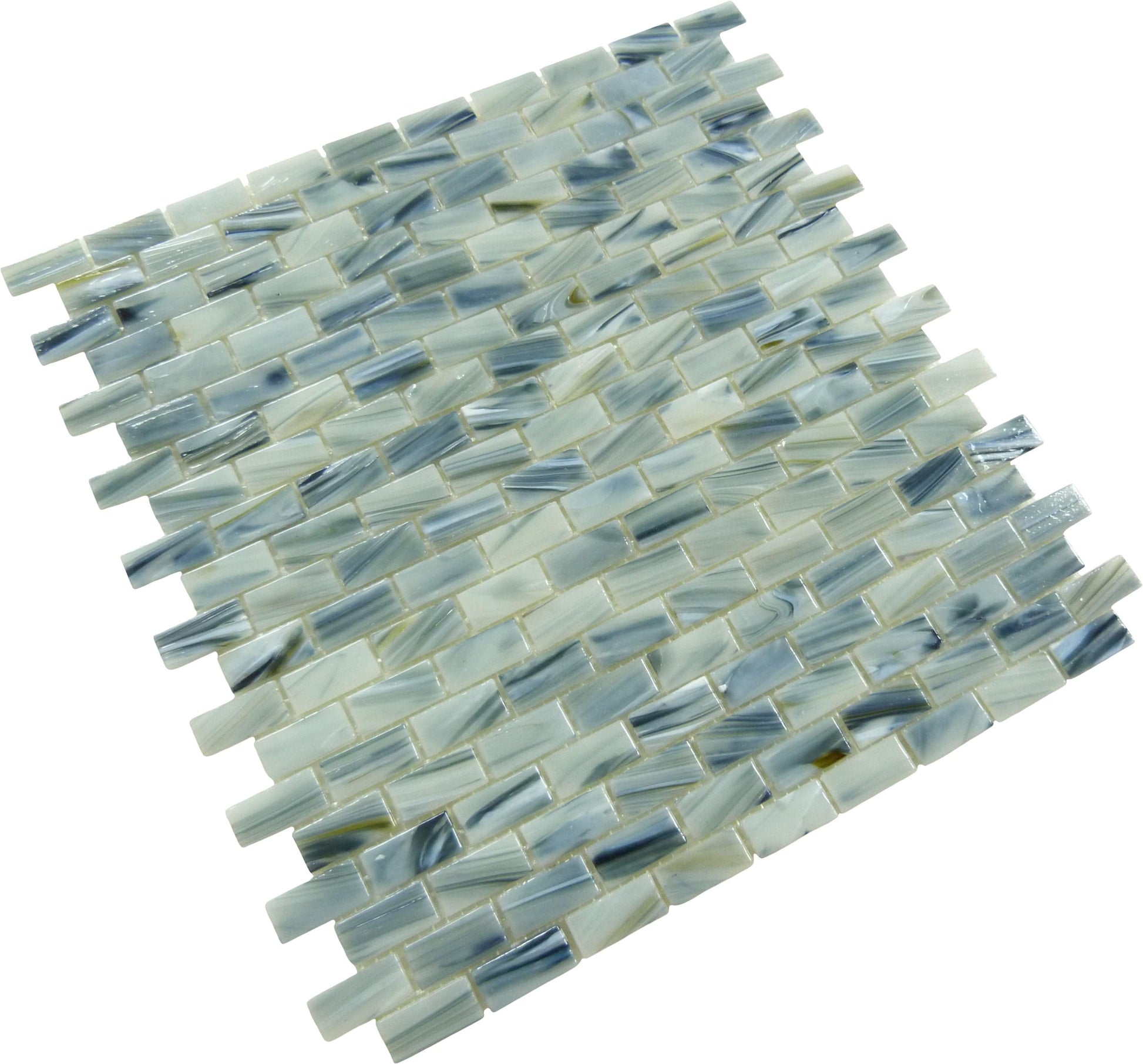 Malachite Green 1/2x1 Glossy Glass Tile Royal Tile & Stone