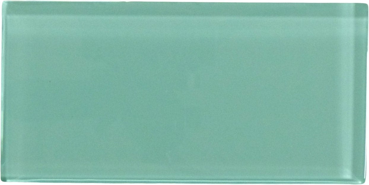 Sea Blue 3" x 6" Glossy Glass Subway Tile Tuscan Glass