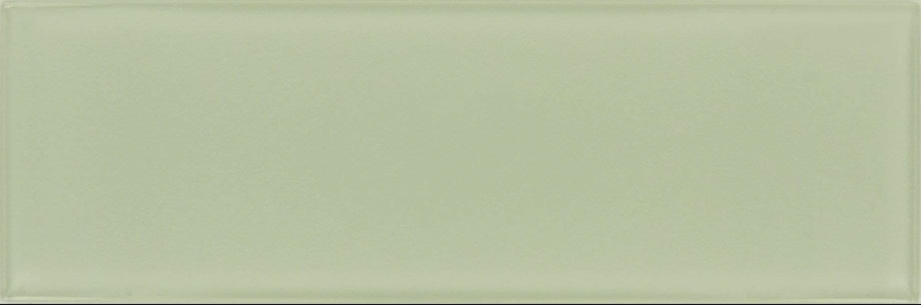 Mist Green 4" x 12" Glossy Glass Subway Tile Tuscan Glass