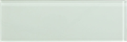 Crystal 4" x 12" White Glossy Glass Subway Tile Tuscan Glass