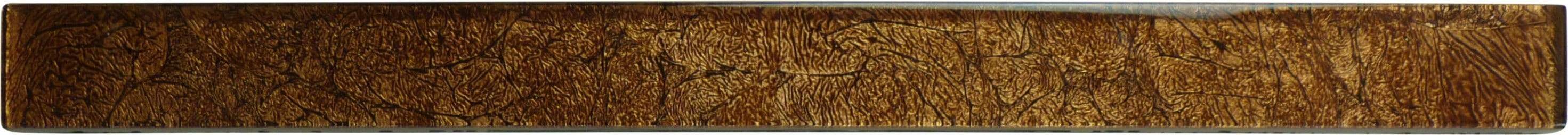 Amber Foiled 1" x 12" Glossy Glass Liner Tuscan Glass