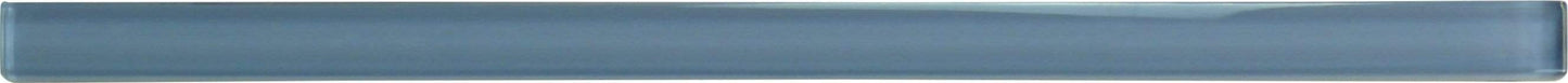 Atmosphere Blue 5/8" x 12" Glossy Glass Liner Tuscan Glass