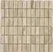 Beige 3D Stacked Rectangle Polished Stone Tile Tuscan Glass