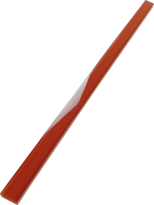 Cherry Red 5/8" x 12" Glossy Glass Liner Tuscan Glass