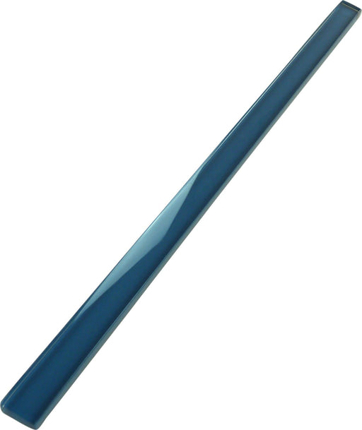 Dark Ocean Blue 5/8" x 12" Glossy Glass Liner Tuscan Glass