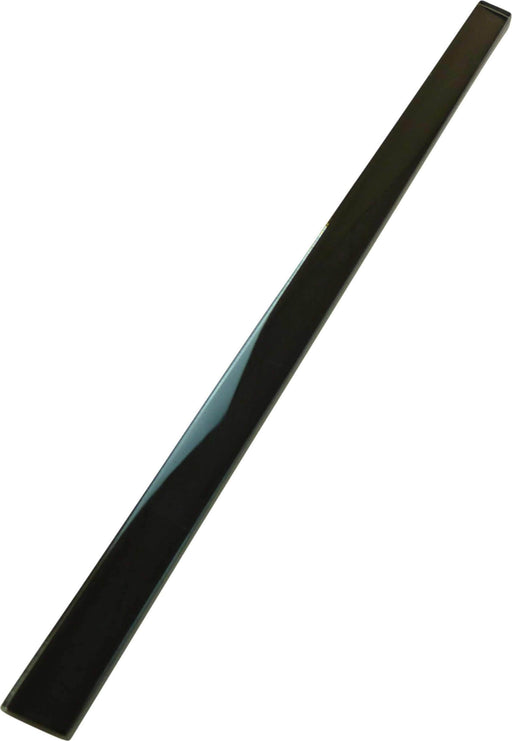 Jet Black 5/8" x 12" Glossy Glass Liner Tuscan Glass