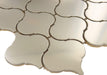 Arabesque Stainless Steel Metal Tile Tuscan Glass