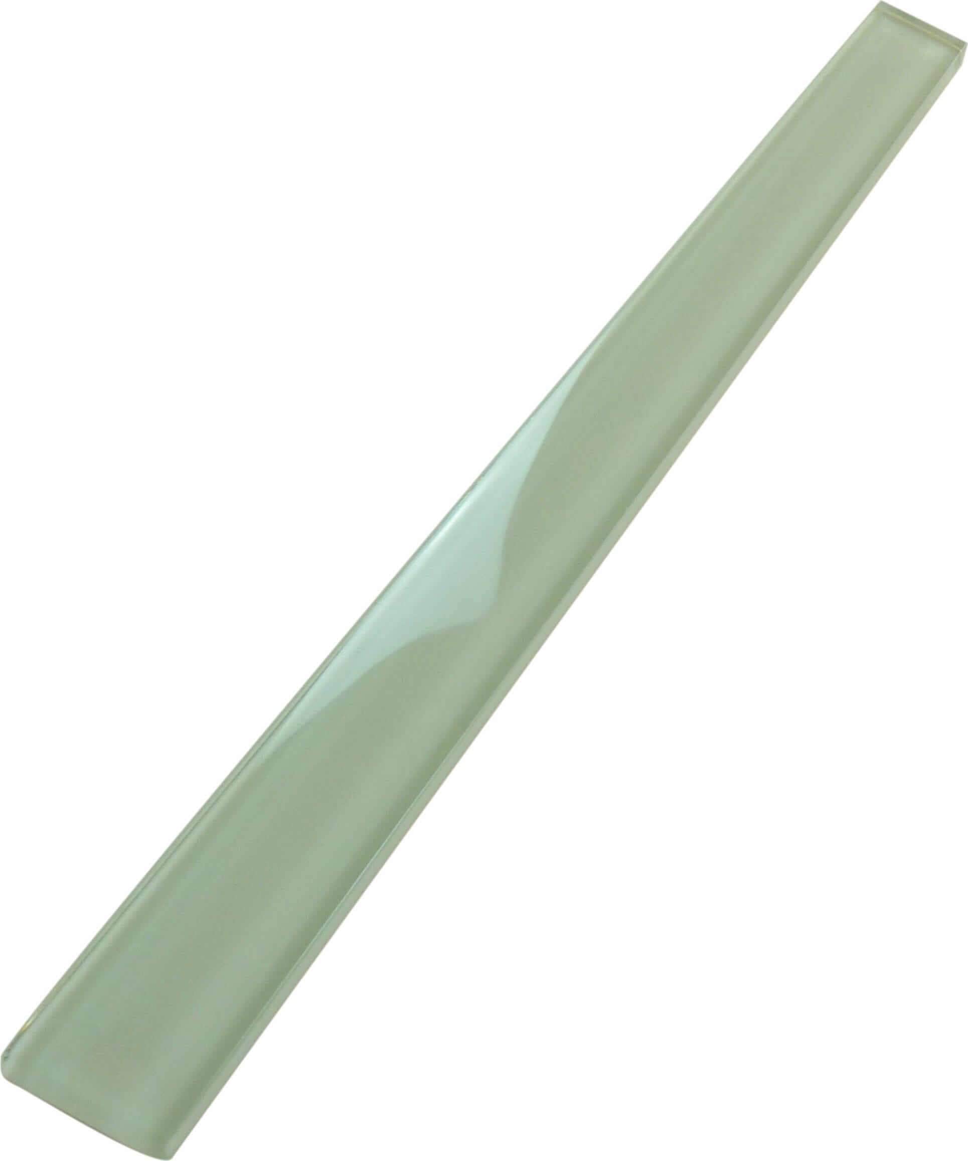 Mist Green 1" x 12" Glossy Glass Liner Tuscan Glass