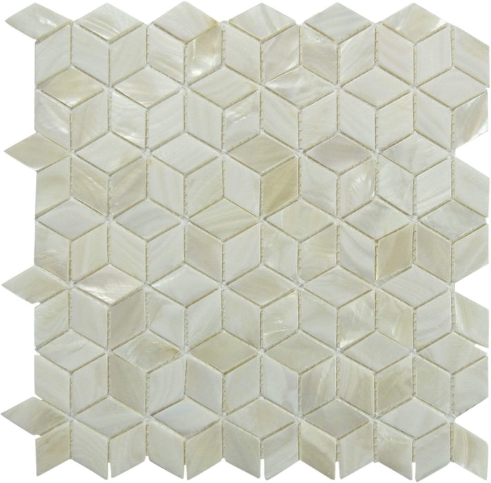 Mother Of Pearl Cube Glossy Shell Tile Tuscan Glass