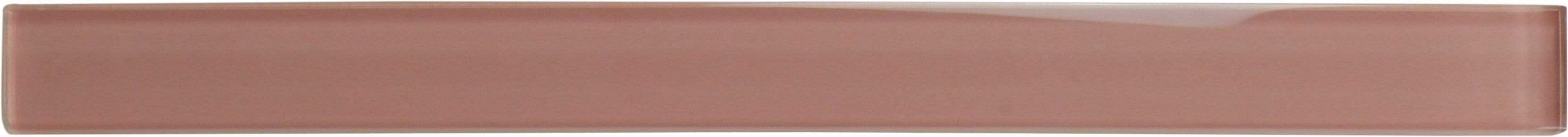 Salmon 1" x 12" Glossy Glass Liner Tuscan Glass