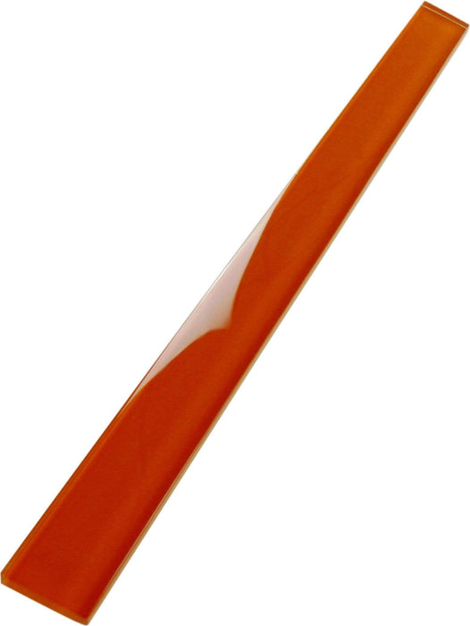 Sunkist Orange 1" x 12" Glossy Glass Liner Tuscan Glass