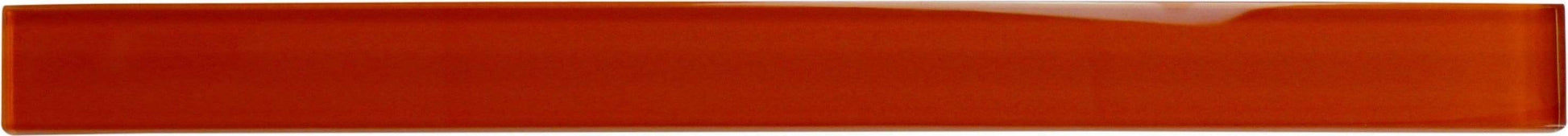 Sunkist Orange 1" x 12" Glossy Glass Liner Tuscan Glass