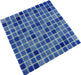 Azul Blue 7/8'' x 7/8'' Glossy Glass Pool Tile Universal Glass Designs