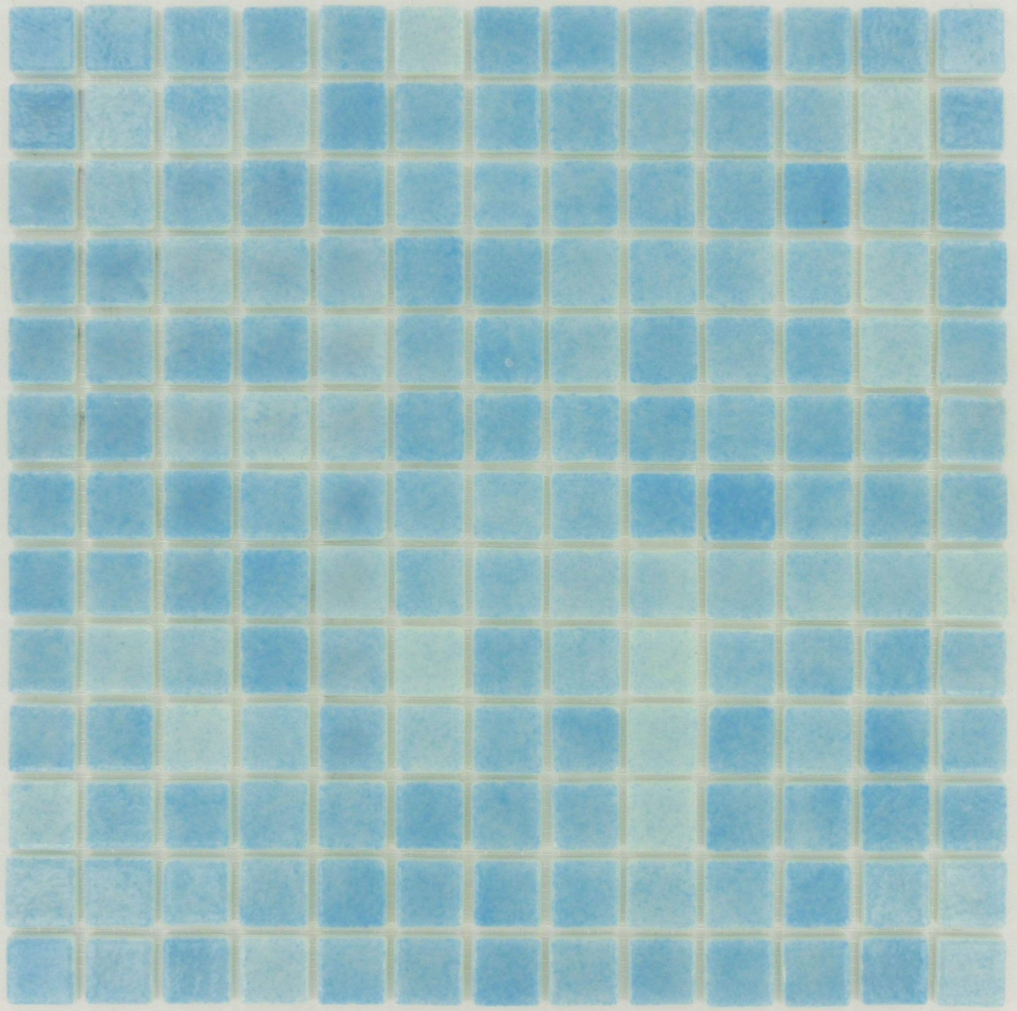 Azul Celeste Blue 7/8'' x 7/8'' Glossy Glass Pool Tile Universal Glass Designs