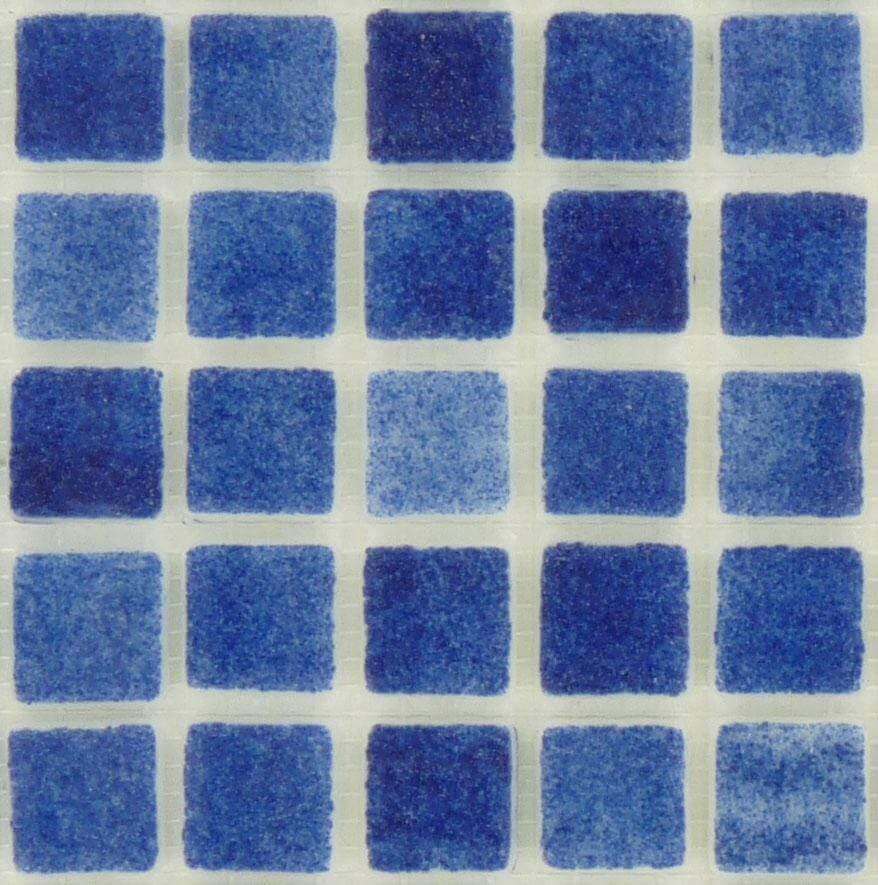 Azul Anti Slip Blue 7/8'' x 7/8'' Matte Glass Pool Tile Universal Glass Designs