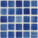 Azul Anti Slip Blue 7/8'' x 7/8'' Matte Glass Pool Tile Universal Glass Designs