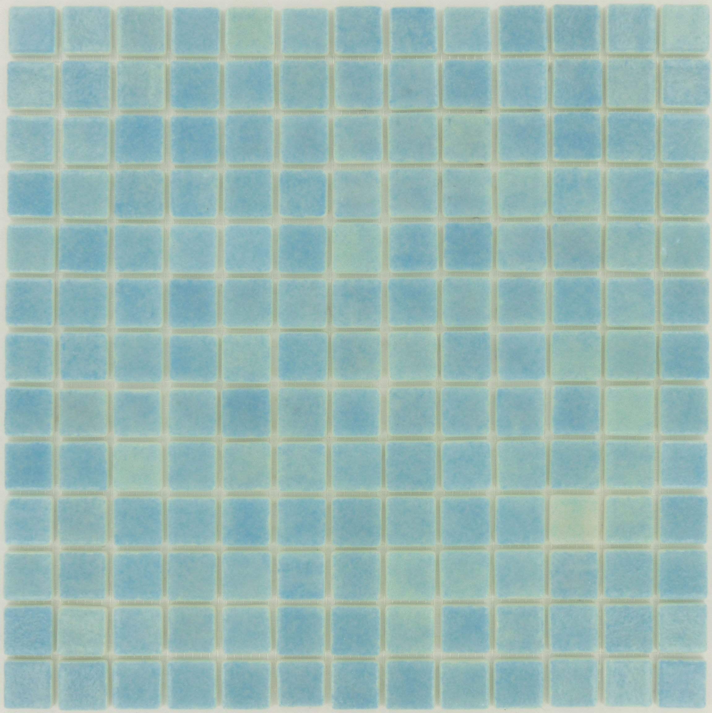 Azul Celeste Anti Slip Blue 7/8'' x 7/8'' Matte Glass Pool Tile Universal Glass Designs