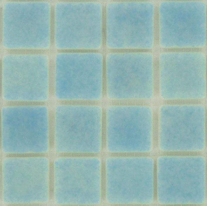 Azul Celeste Anti Slip Blue 7/8'' x 7/8'' Matte Glass Pool Tile Universal Glass Designs